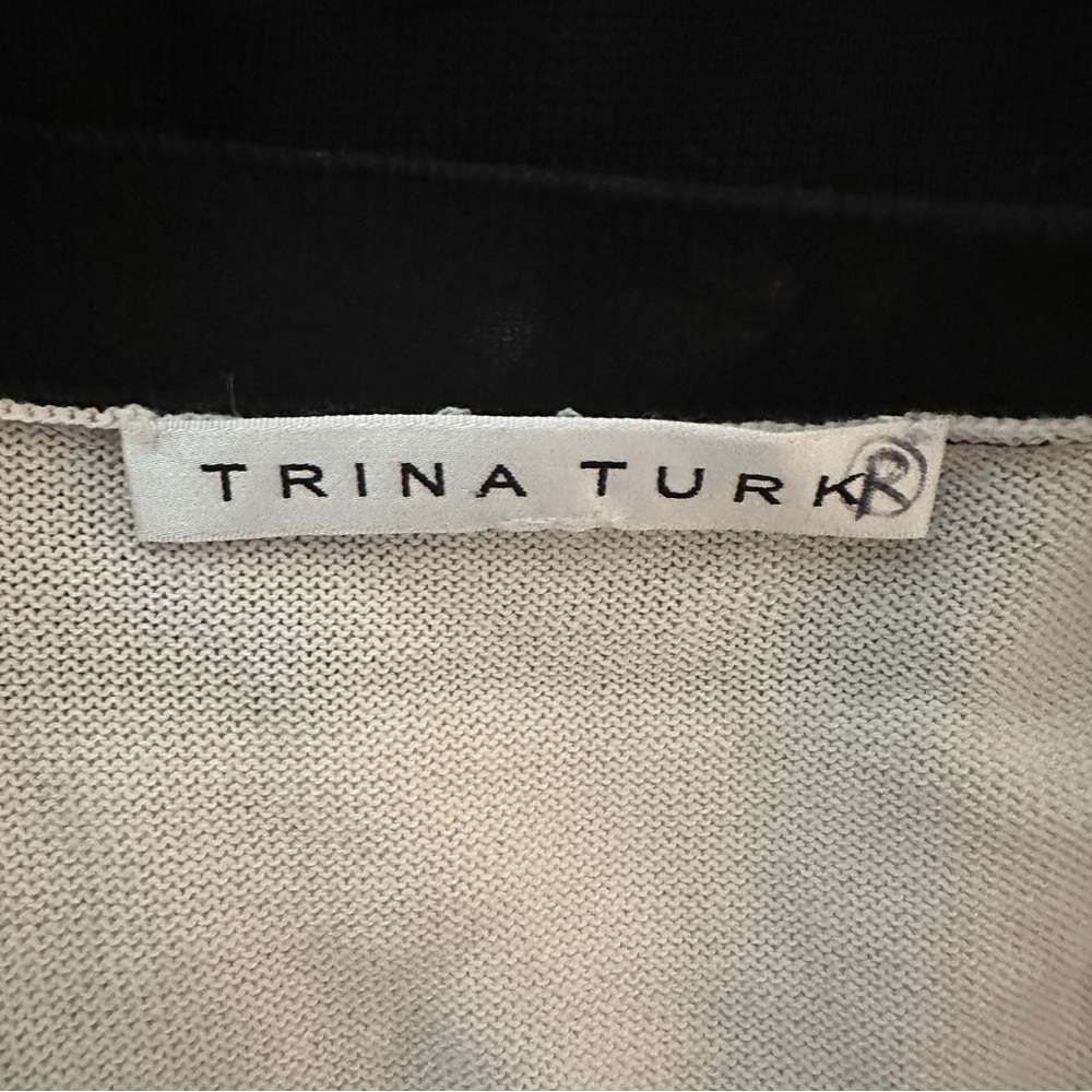 Trina Turk Pattern Button Front Cardigan Tunic - Picture 7 of 7